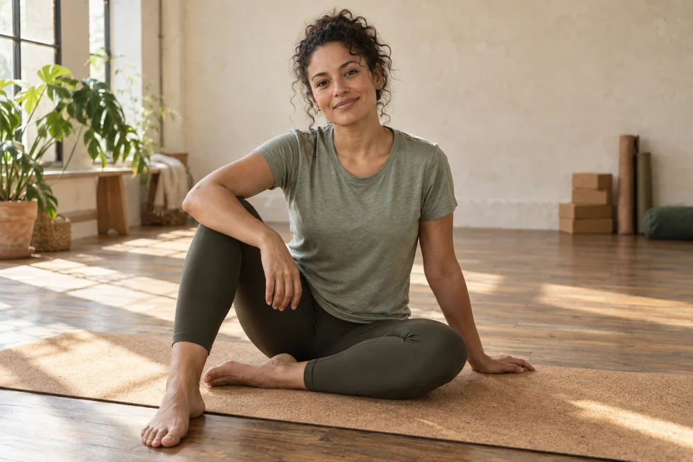 Maya in her movement studio